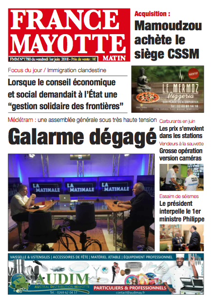 France Mayotte Vendredi 1er juin 2018