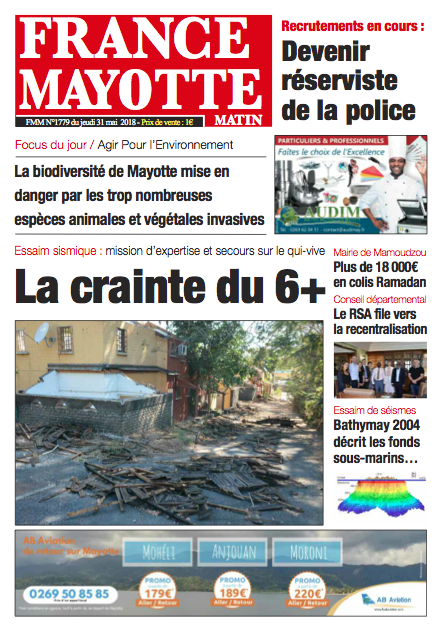 France Mayotte Jeudi 31 mai 2018