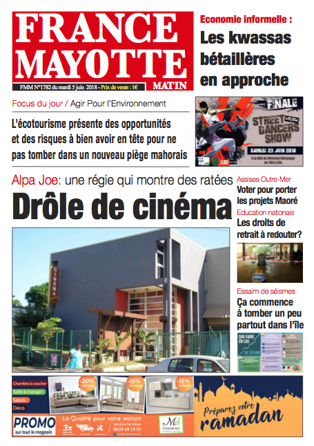 France Mayotte Mardi 5 juin 2018