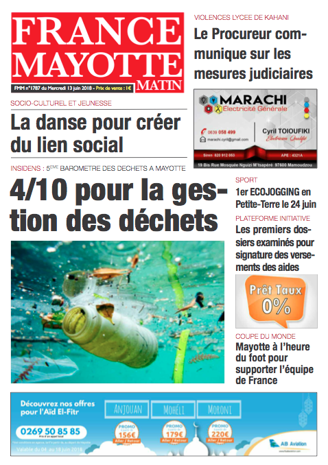 France Mayotte Mercredi 13 juin 2018