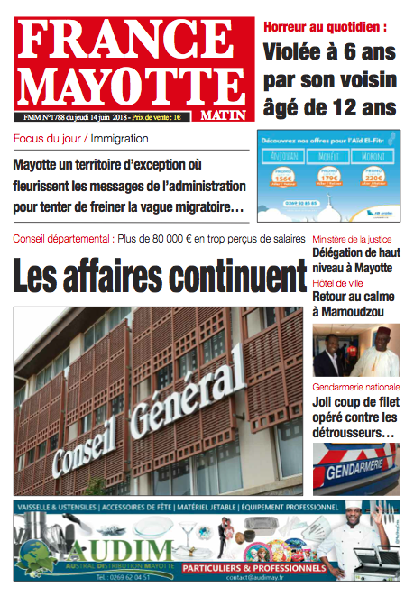 France Mayotte Jeudi 14 juin 2018