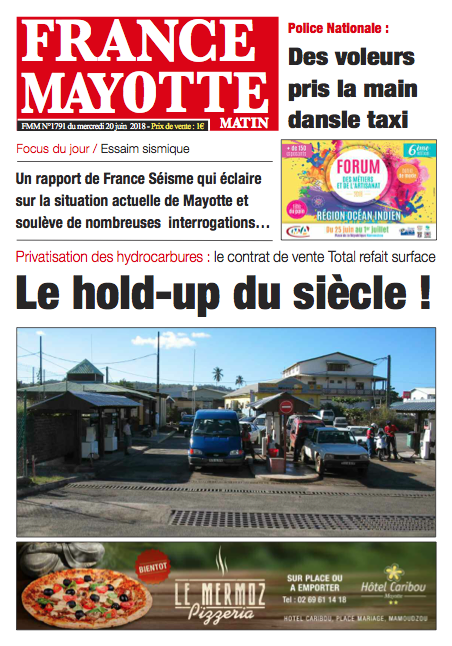 France Mayotte Mercredi 20 juin 2018