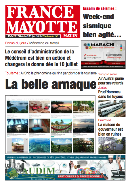France Mayotte Lundi 25 juin 2018