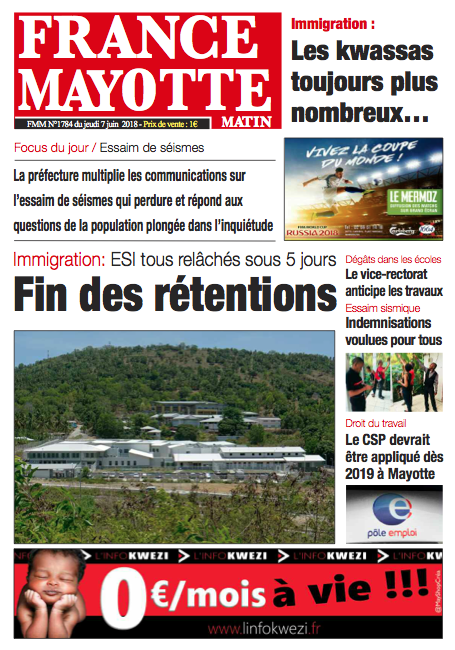 France Mayotte Jeudi 7 juin 2018