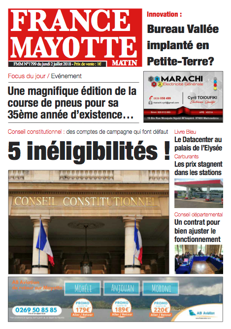 France Mayotte Lundi 2 juillet 2018