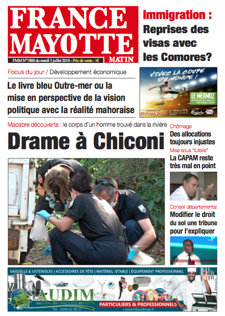 France Mayotte Mardi 3 juillet 2018