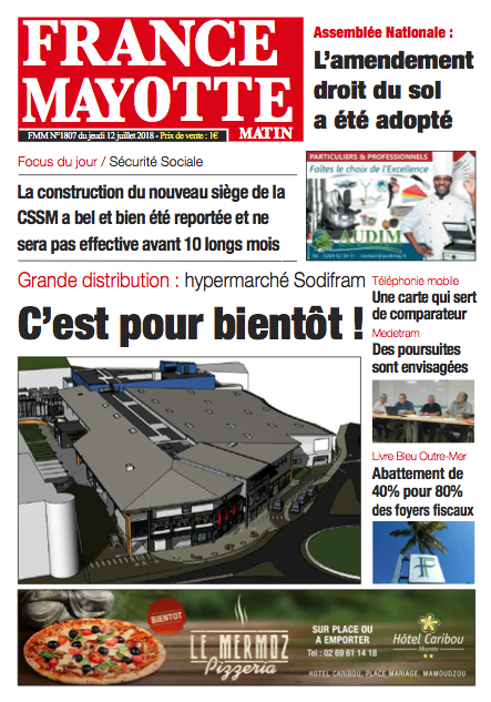 France Mayotte Jeudi 12 juillet 2018