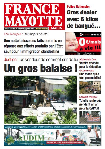 France Mayotte Vendredi 13 juillet 2018