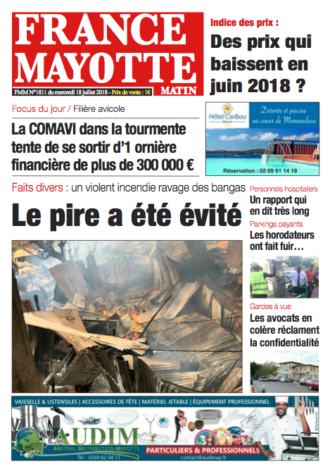 France Mayotte Mercredi 18 juillet 2018