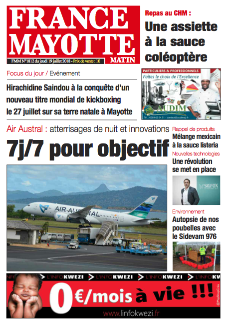 France Mayotte Jeudi 19 juillet 2018