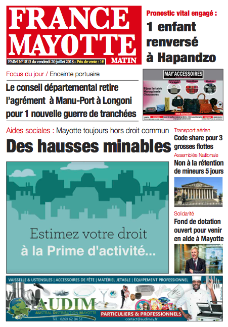 France Mayotte Vendredi 20 juillet 2018