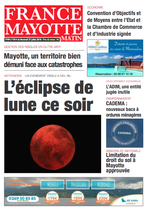France Mayotte Vendredi 27 juillet 2018