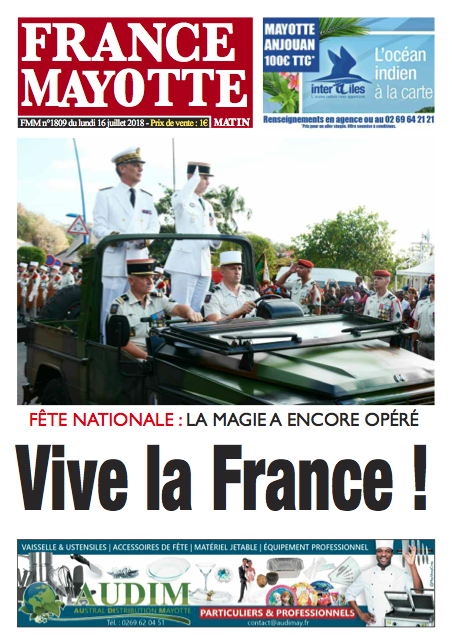 France Mayotte Lundi 16 juillet 2018