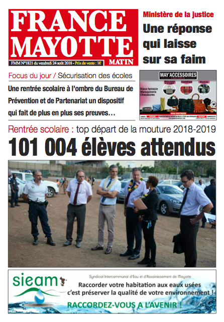 France Mayotte Vendredi 24 août 2018