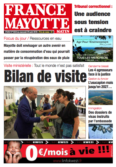 France Mayotte Mercredi 29 août 2018