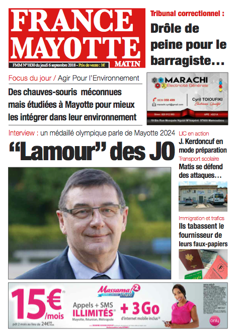 France Mayotte Jeudi 6 septembre 2018