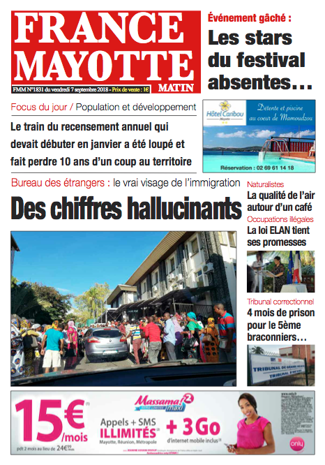 France Mayotte Vendredi 7 septembre 2018