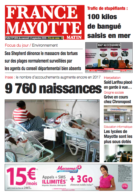 France Mayotte Mercredi 12 septembre 2018