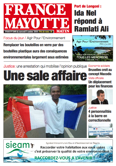 France Mayotte Mercredi 3 octobre 2018