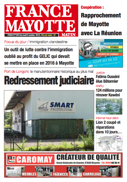 France Mayotte Lundi 8 octobre 2018