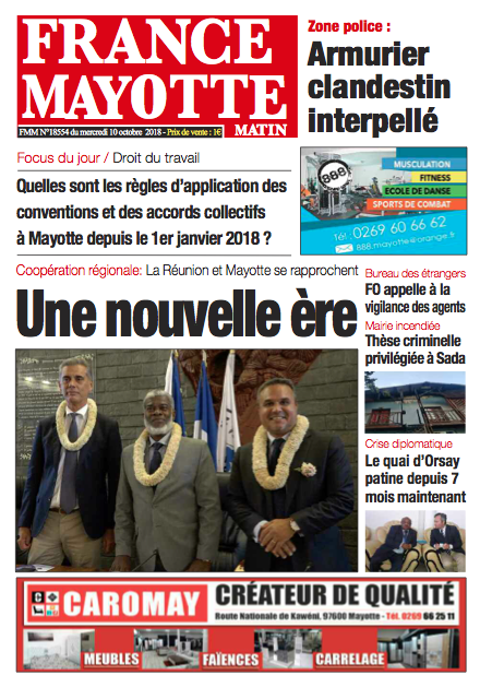 France Mayotte Mercredi 10 octobre 2018