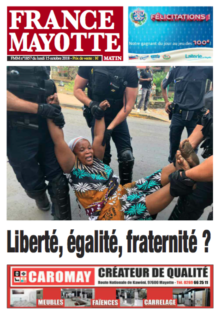 France Mayotte Lundi 15 octobre 2018