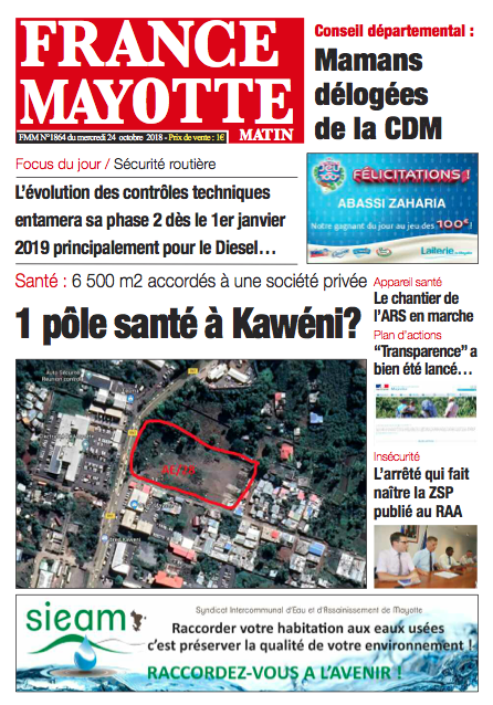 France Mayotte Mercredi 24 octobre 2018