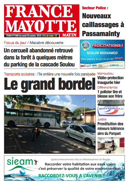 France Mayotte Mardi 30 octobre 2018