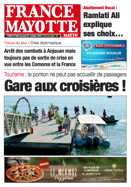 France Mayotte Lundi 22 octobre 2018