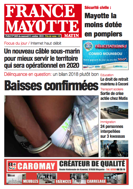 France Mayotte Mercredi 31 octobre 2018