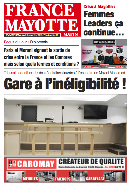 France Mayotte Jeudi 8 novembre 2018
