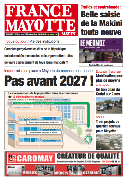 France Mayotte Mardi 13 novembre 2018