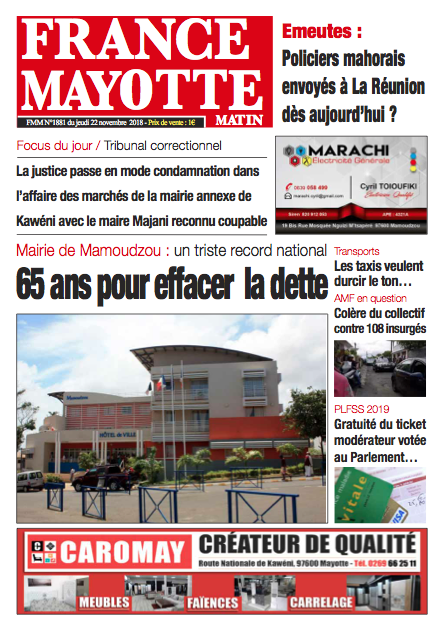 France Mayotte Jeudi 22 novembre 2018