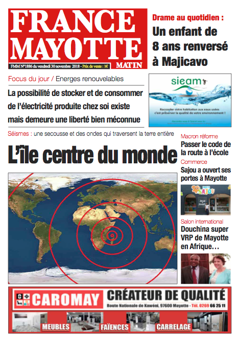 France Mayotte Vendredi 30 novembre 2018