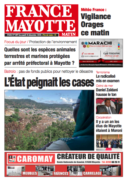 France Mayotte Mardi 18 décembre 2018