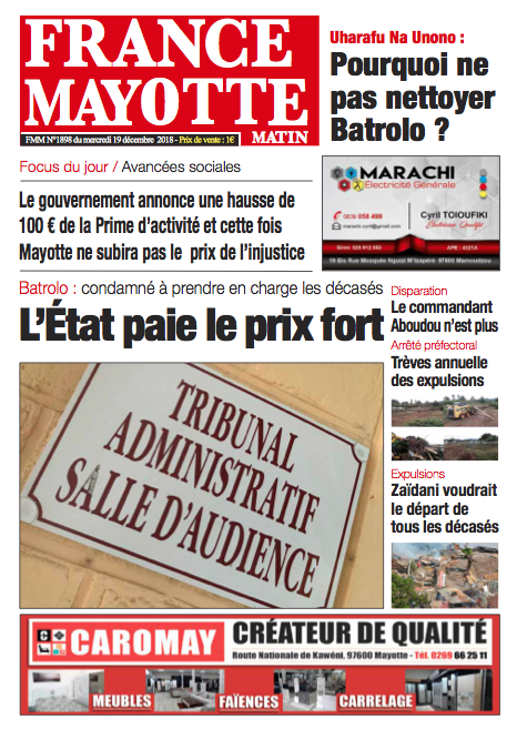 France Mayotte Mercredi 19 décembre 2018