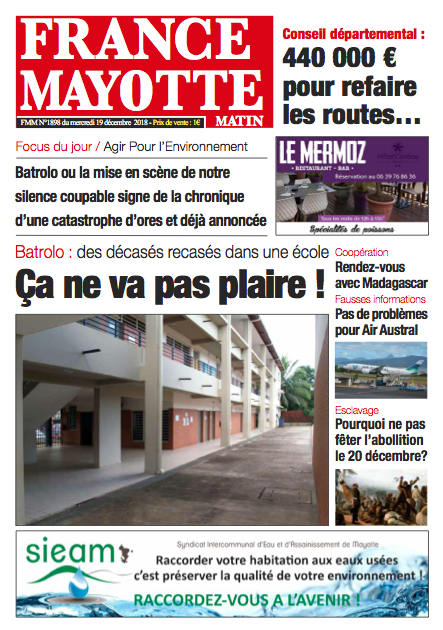 France Mayotte Jeudi 20 décembre 2018