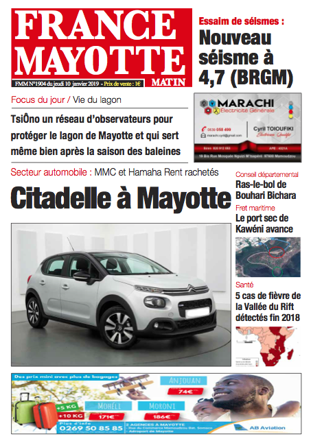France Mayotte Jeudi 10 janvier 2019