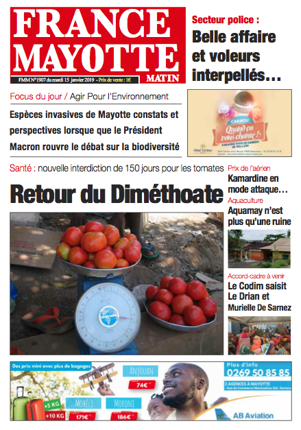 France Mayotte Mardi 15 janvier 2019