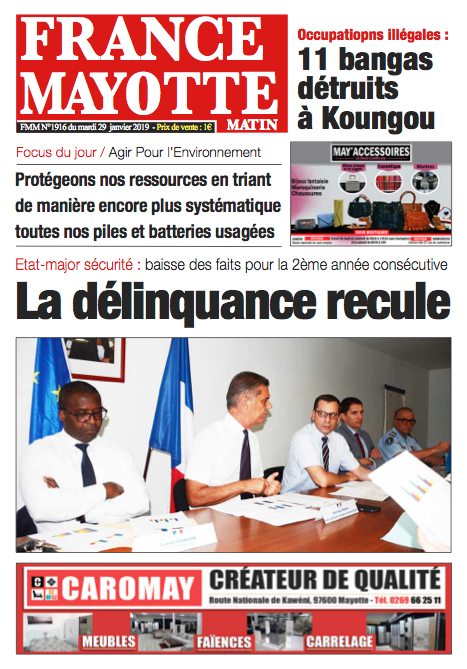 France Mayotte Mardi 29 janvier 2019