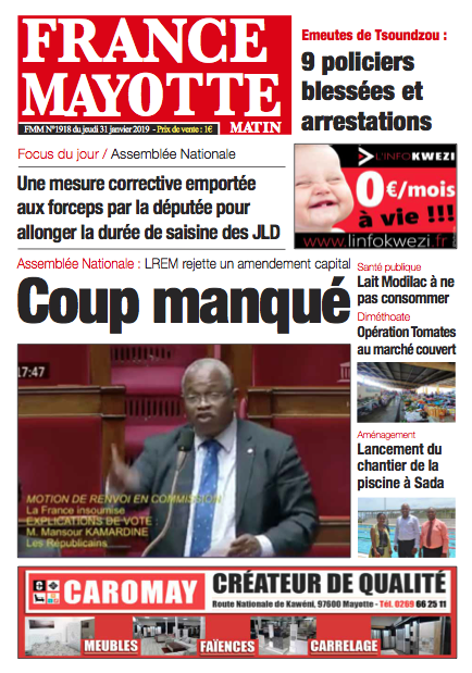 France Mayotte Jeudi 31 janvier 2019