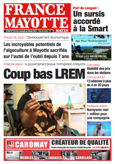 France Mayotte Vendredi 1er février 2019