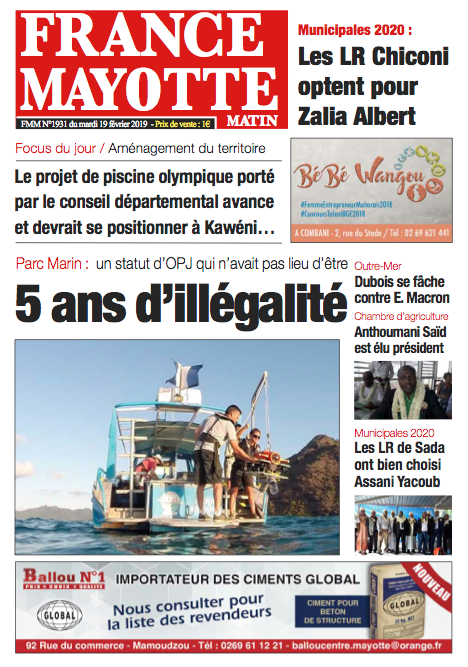 France Mayotte Mardi 19 février 2019