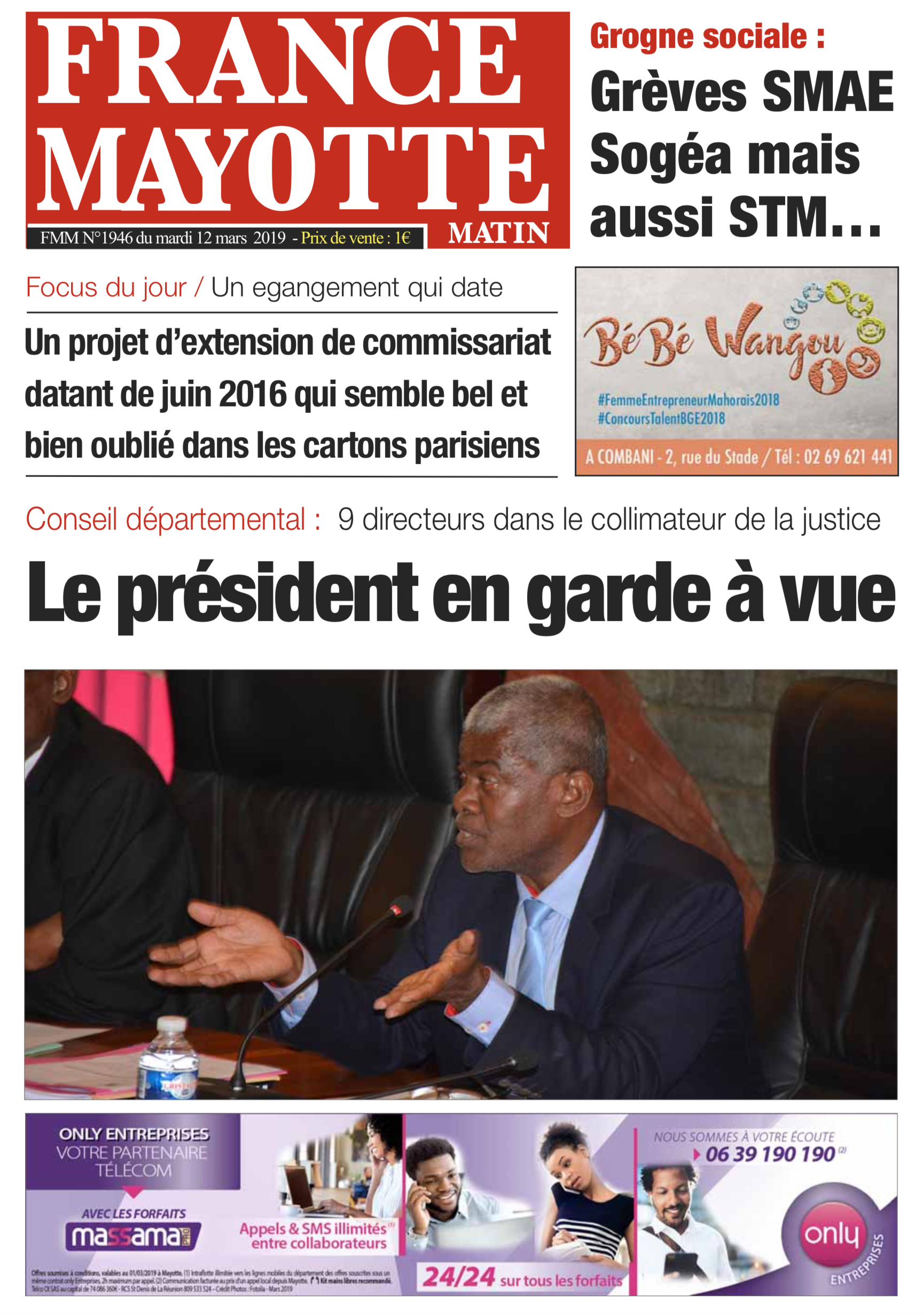 France Mayotte Mardi 12 mars 2019