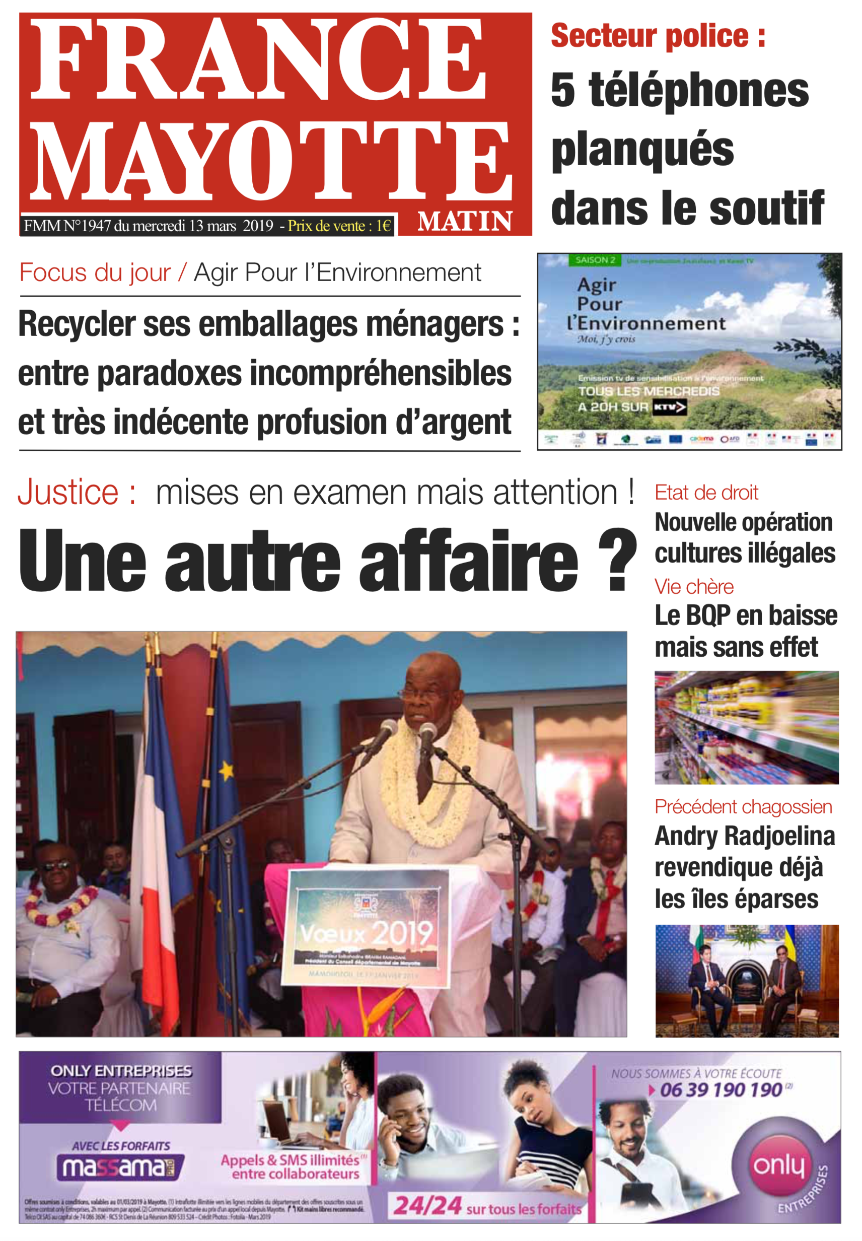 France Mayotte Mercredi 13 mars 2019