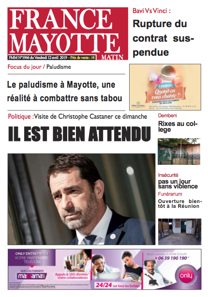 France Mayotte Vendredi 12 avril 2019