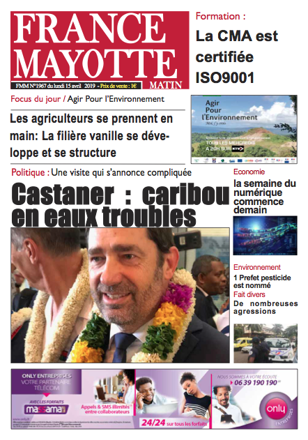 France Mayotte Lundi 15 avril 2019