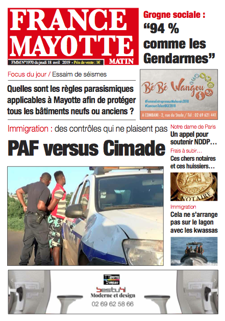France Mayotte Jeudi 18 avril 2019