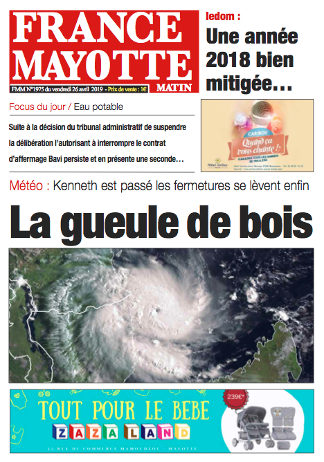 France Mayotte Vendredi 26 avril 2019