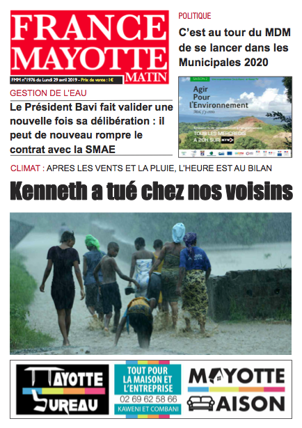 France Mayotte Lundi 29 avril 2019